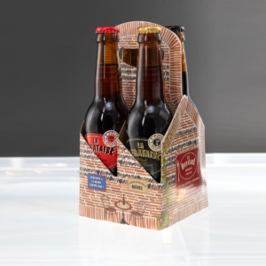 Coffret cadeau de 4 bouteilles de 33cl de bière artisanale de la Bierataise